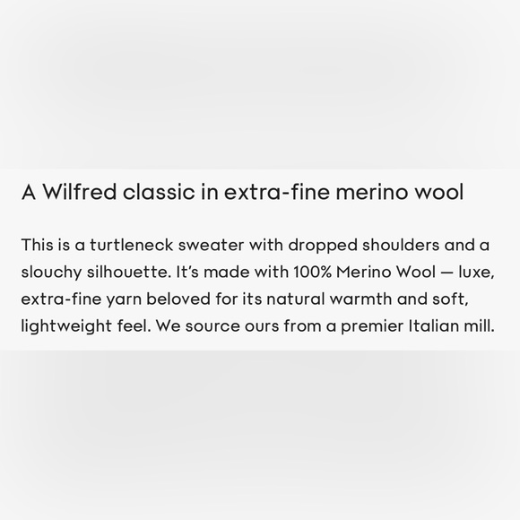 Aritzia Wilfred Montpellier Turtleneck Sweater - Picture 4 of 8